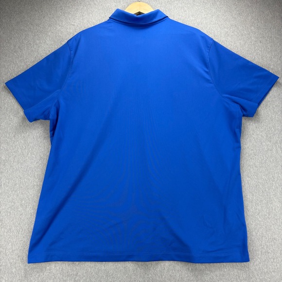 Nike Dri Fit Polo Shirt Mens 3XL Performance Blue Short Sleeve Big Tall Athletic - Picture 5 of 12